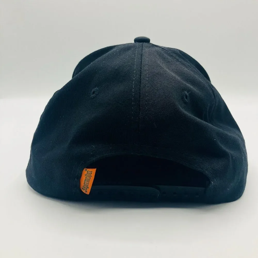 Jagermeister Hat‎ Gold Stag Embroidered Deer Black Adjustable Baseball Cap